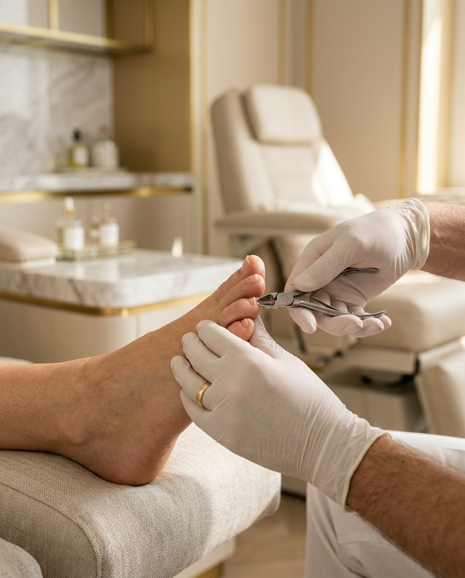 Atendimento profissional e detalhado de podologia em consultório na Barra da Tijuca
